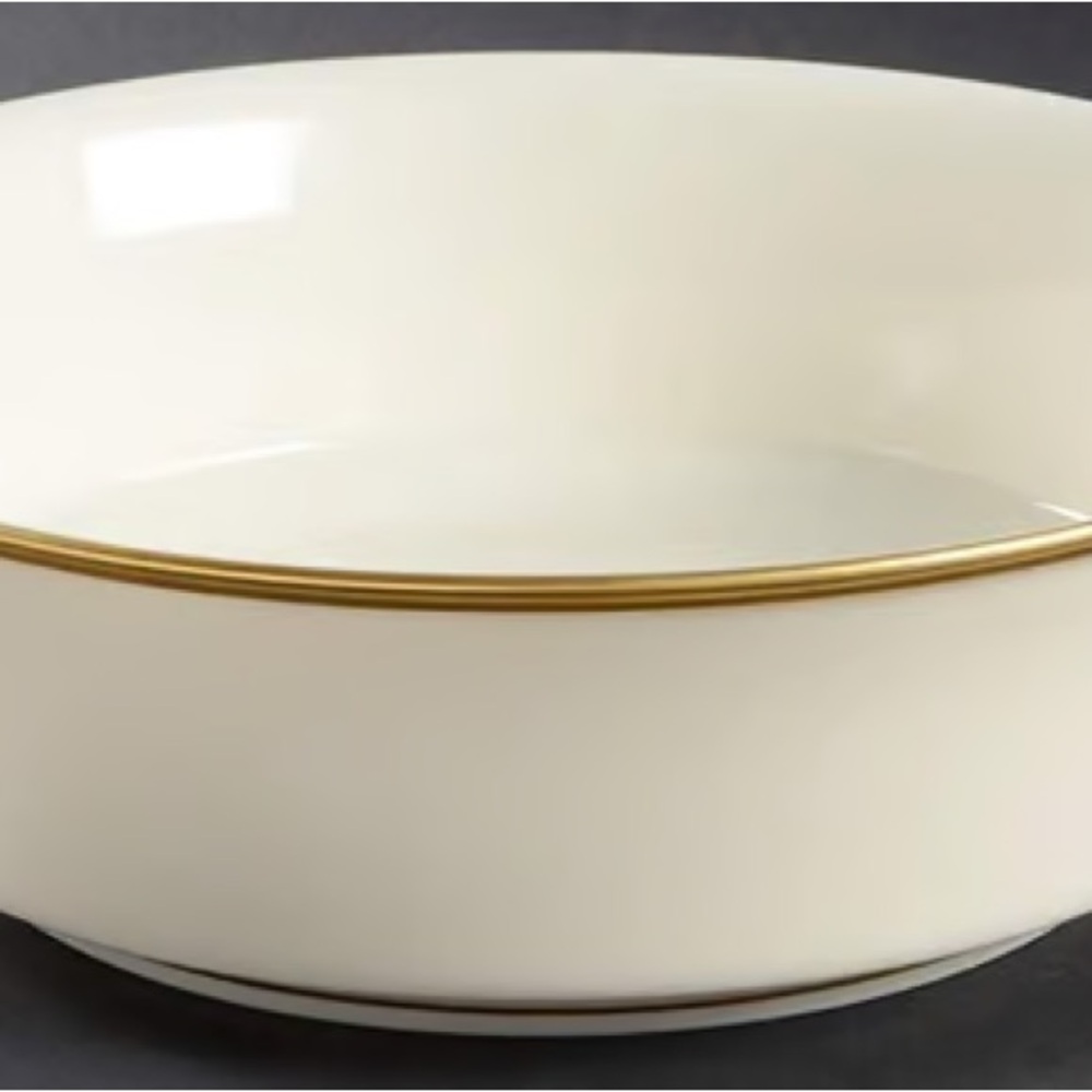 9” Round Serving bowl. Lenox Eternal.